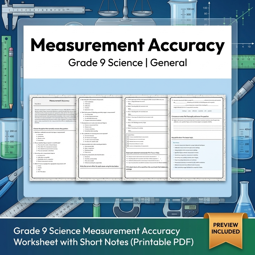 Grade 9 Science Data & Model Reasoning Full-Year Bundle: General Framework — included worksheet 20