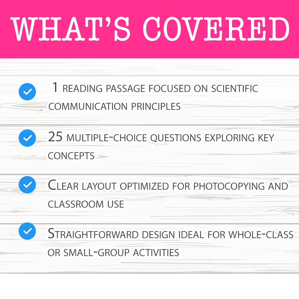 Grade 8 Science worksheet worksheet — Grade 8 Science — Communication Skills Worksheet for Mastering Scientific Explanatio…