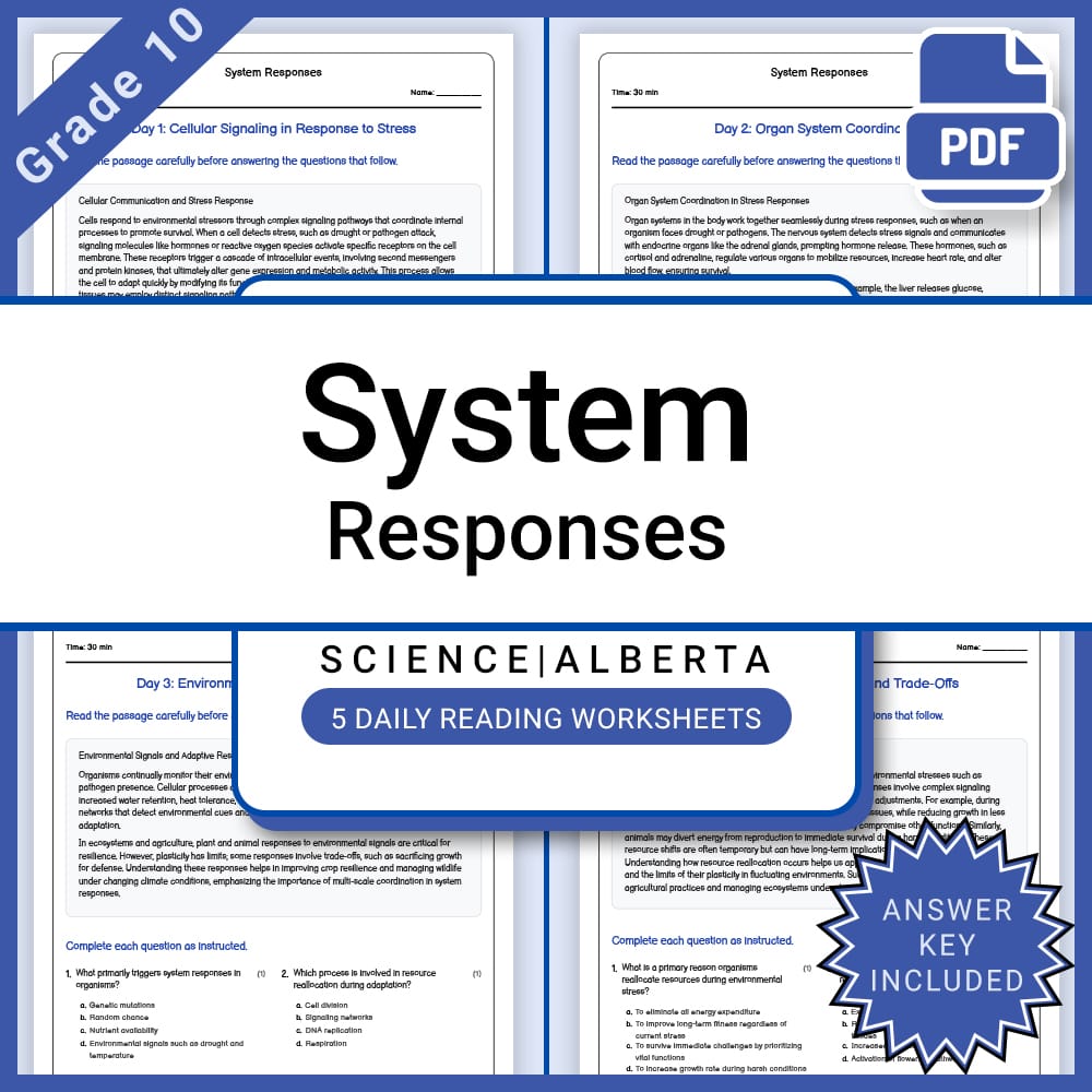 Grade 10 Science Full Year Bundle | Energy, Electricity, and Alberta Curriculum — included worksheet 32