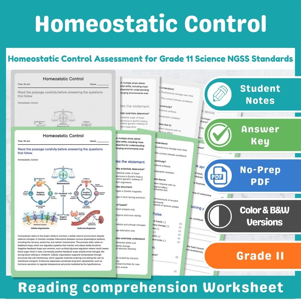 Grade 11 Science Mini Bundle | From Molecules to Organisms NGSS Not Specified — included worksheet 3