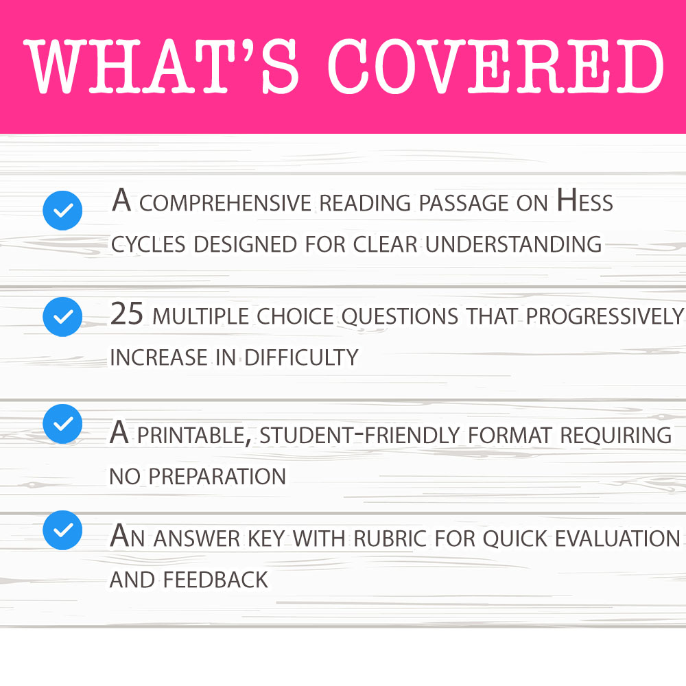 Grade 12 Science worksheet mcq paper worksheet — Grade 12 Science — Hess Cycles Worksheet MCQ Paper for Mastery — page 2