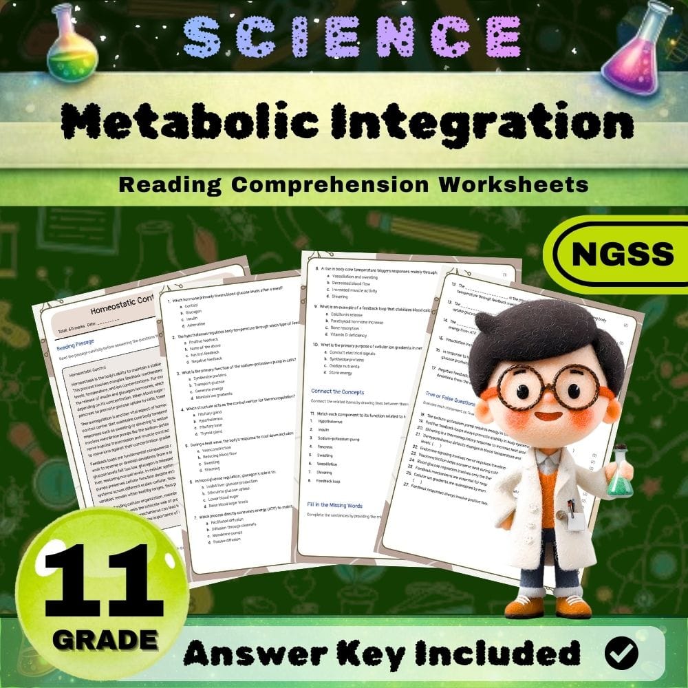 Grade 11 Life Science Biology Lesson Bundle (NGSS) | SCIENCE NGSS — included worksheet 3