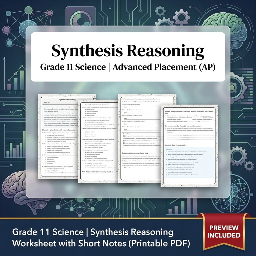 Grade 11 Science Unit Bundle | Data Analysis & Scientific Reasoning Worksheets — included worksheet 5
