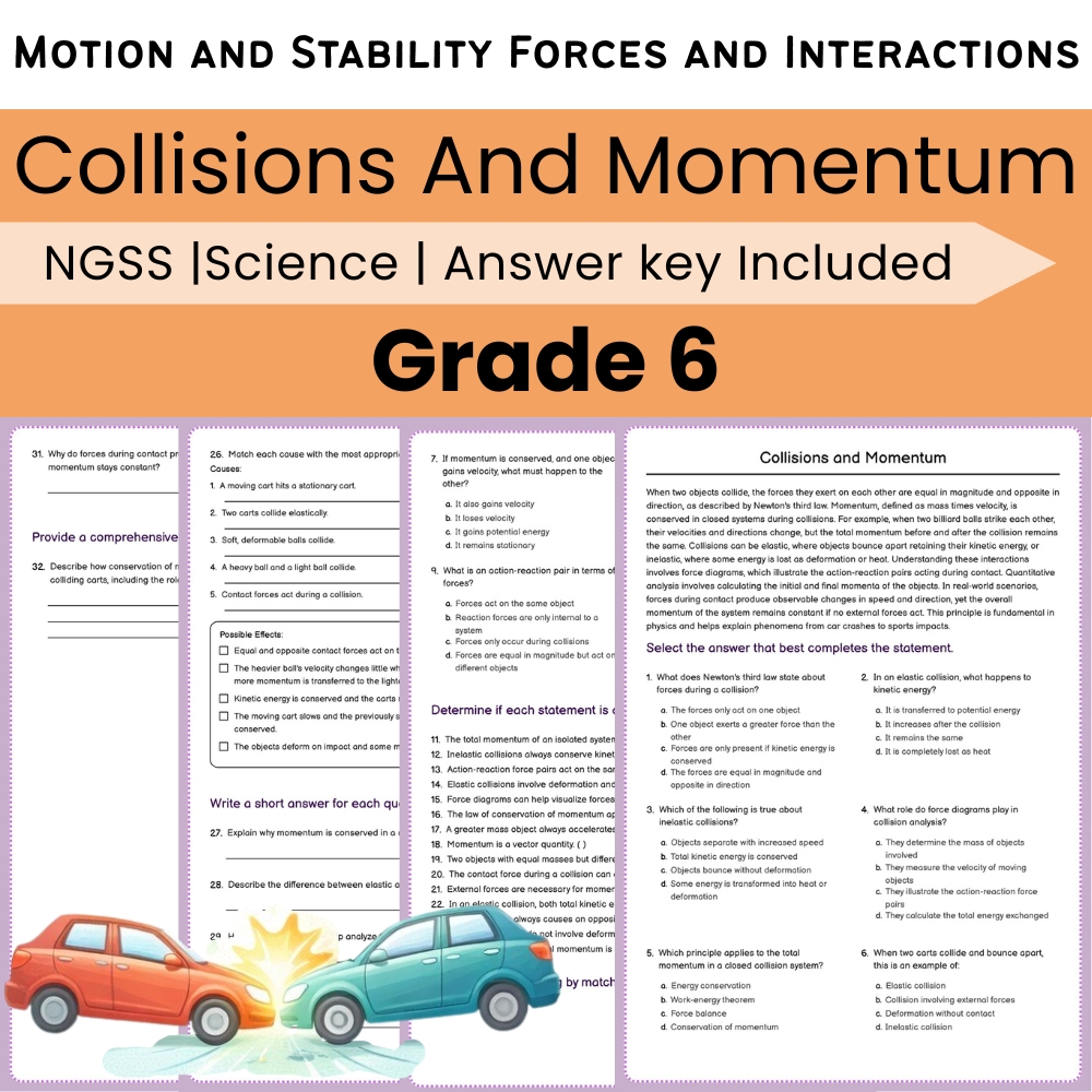 Grade 6 Science NGSS Worksheet Bundle | Comprehensive STEM Practice Pack — included worksheet 26