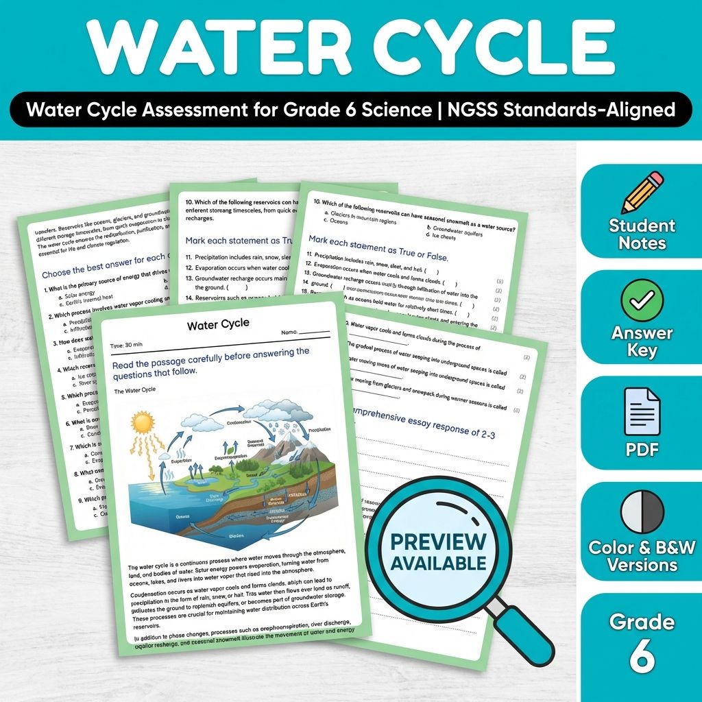 Grade 6 Science Mini Bundle – Earth's Systems NGSS Standards-Aligned — included worksheet 3