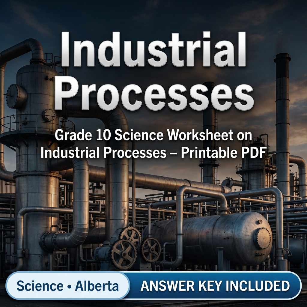 Grade 10 Science Worksheet on Industrial Processes – Printable PDF