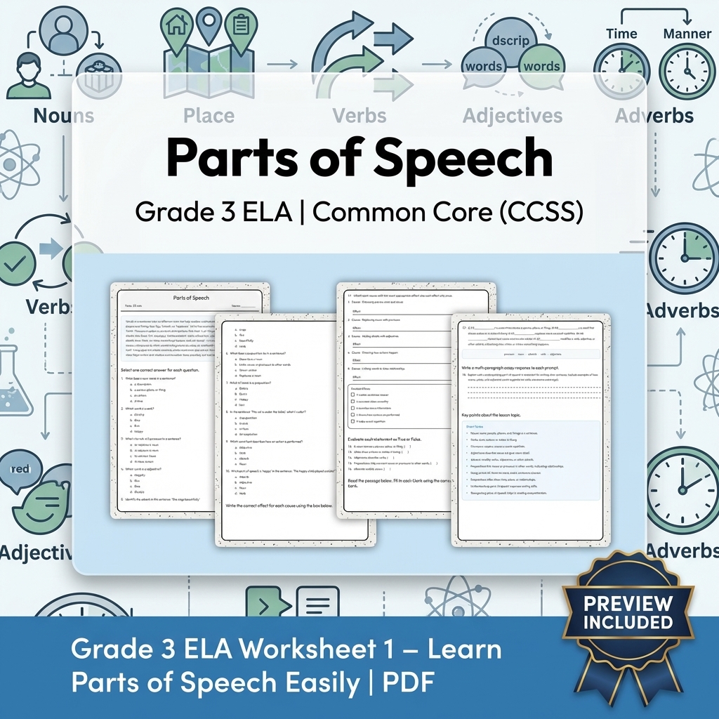 Grade 3 Text Evidence Writing ELA Full-Year Bundle for Common Core (CCSS) — included worksheet 18