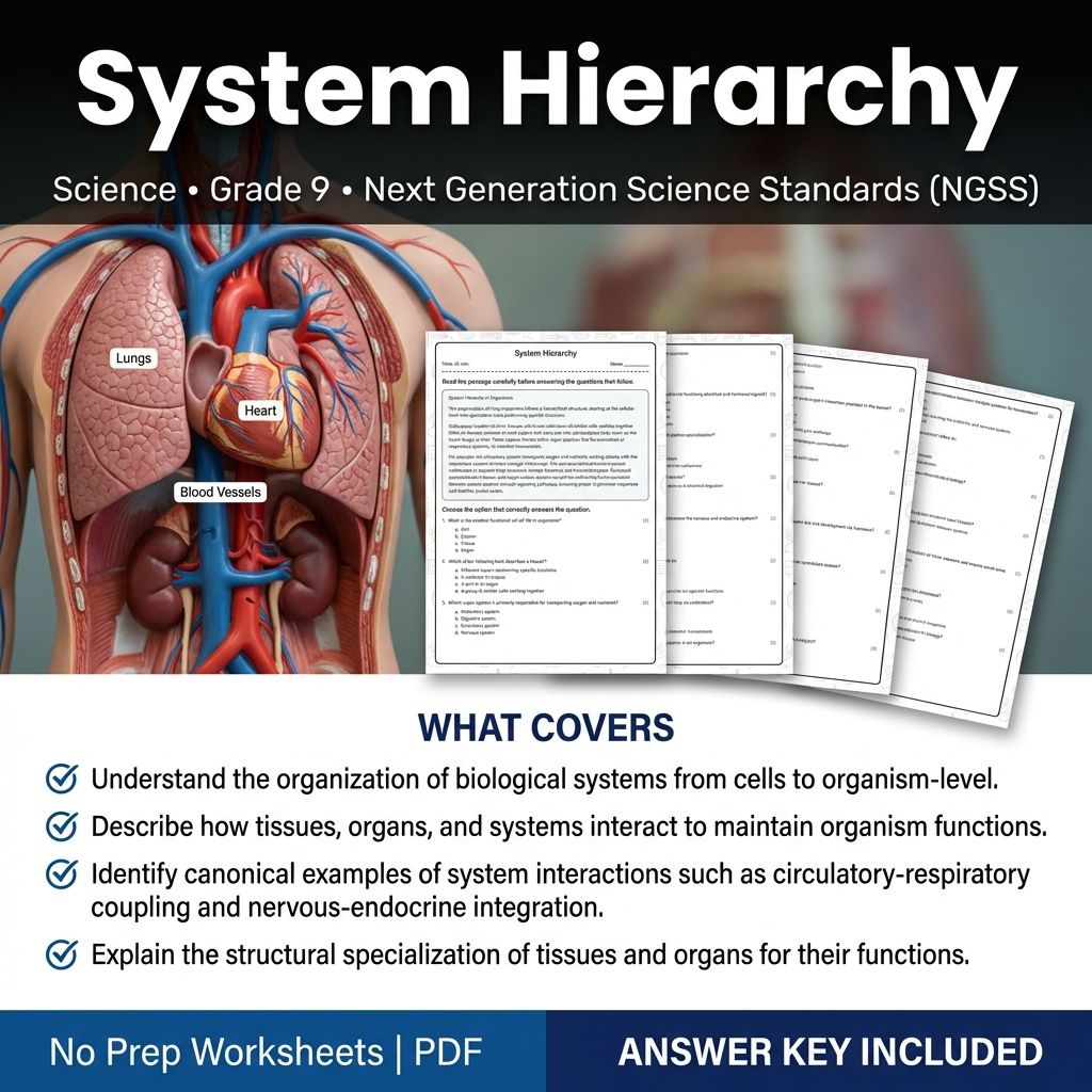 Grade 9 Science Worksheet Bundle | Physics, Biology, Earth & Energy Topics — included worksheet 29