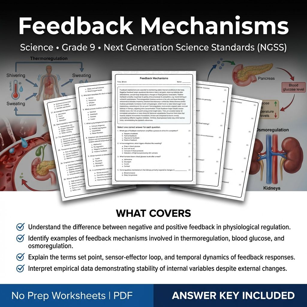 Grade 9 Science Worksheet Bundle | Physics, Biology, Earth & Energy Topics — included worksheet 30