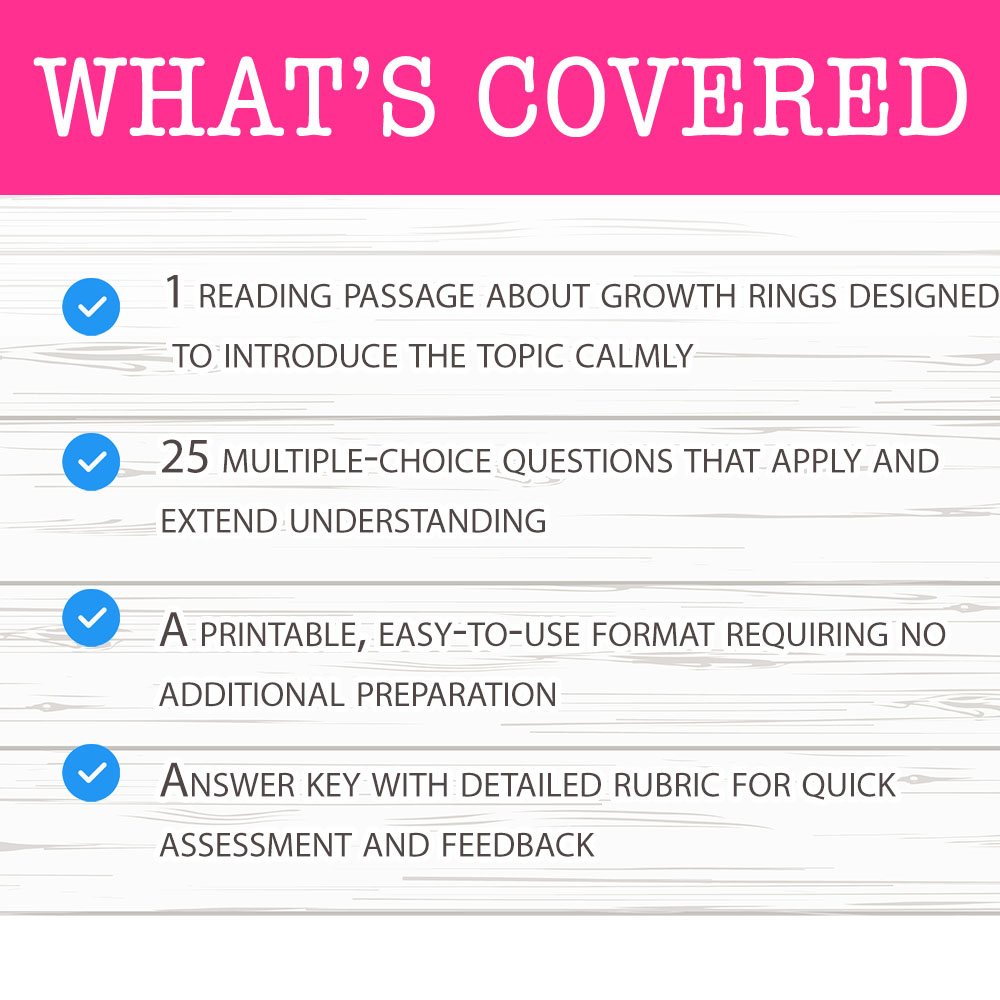 Grade 6 Science worksheet mcq paper worksheet — Grade 6 Science — Worksheet MCQ Paper for Mastering Growth Rings — page 2