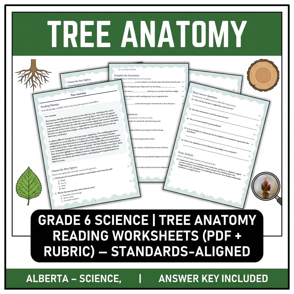 Grade 6 Science Unit Bundle | Ecosystems and Biodiversity (Answer Keys Included) — included worksheet 4