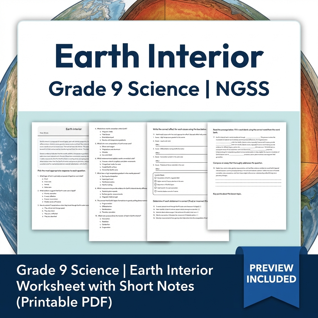 Grade 9 Science NGSS Worksheet Bundle – Comprehensive Year-Long Assessment Pack — included worksheet 32