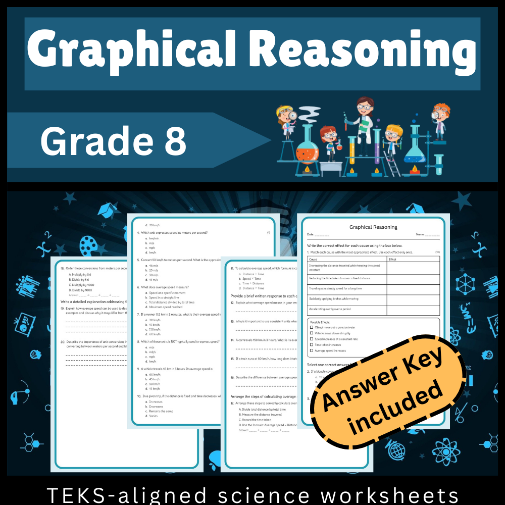 Grade 8 Science Worksheet Bundle | Ecosystems, Matter, Motion & More (TEKS Aligned) — included worksheet 27
