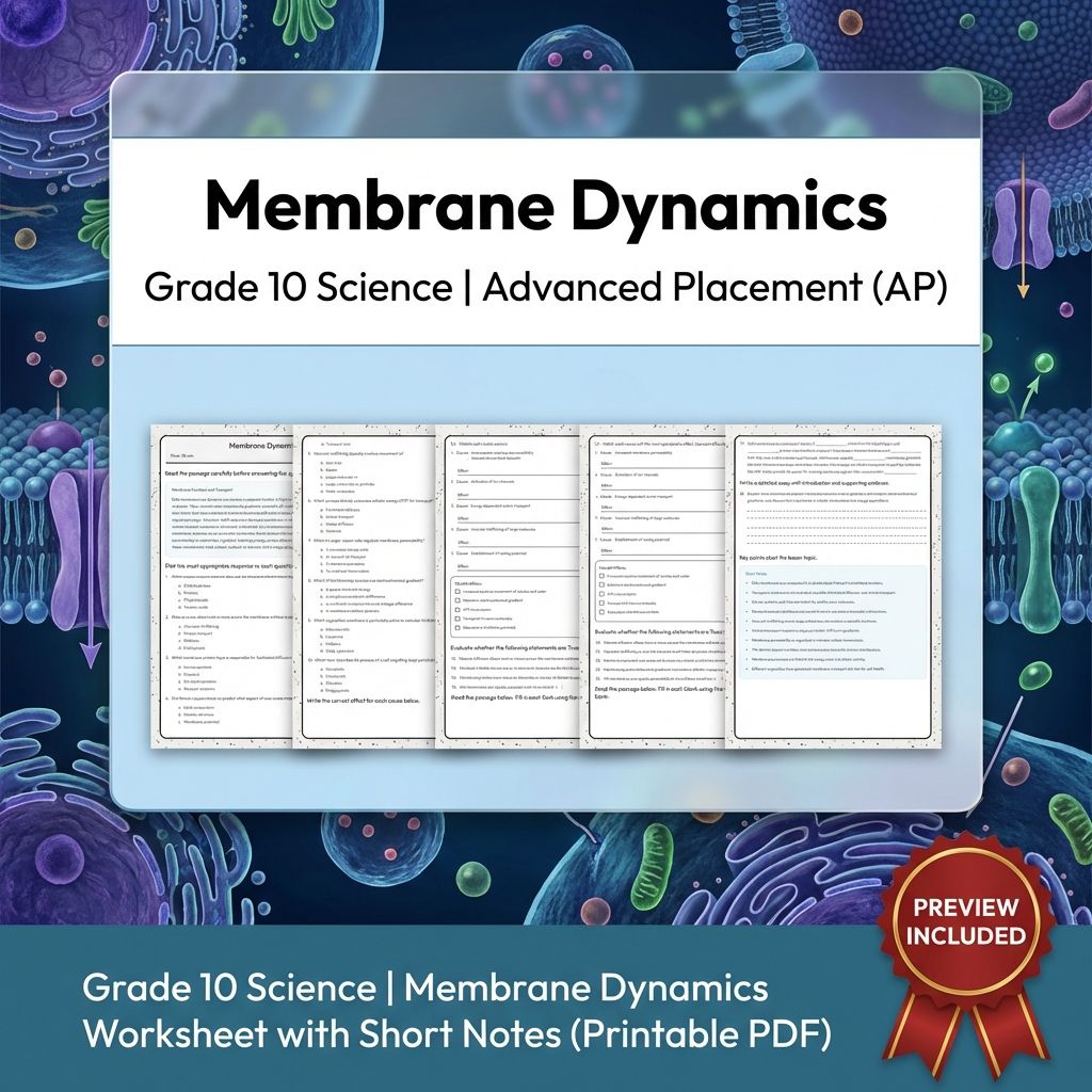 Grade 10 Science Unit Bundle | Genetics, Ecology & Cellular Biology Worksheets — included worksheet 6