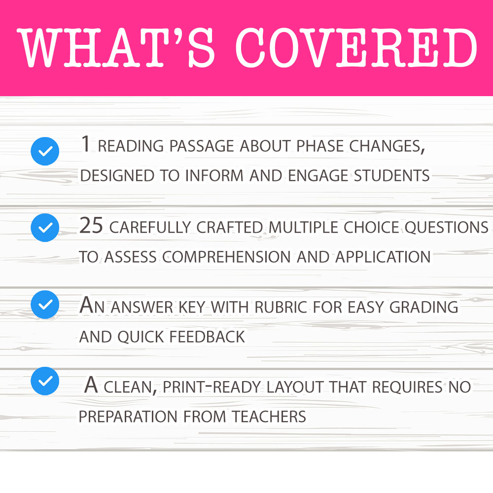 Grade 7 Science worksheet mcq paper worksheet — Grade 7 Science — Phase Changes Worksheet MCQ Paper for Mastery — page 2