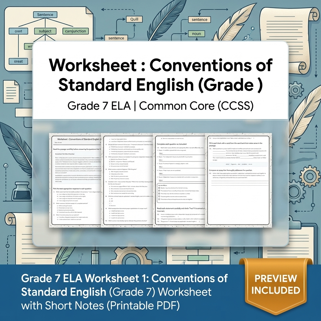 Grade 7 Writing Routinely ELA Full-Year Bundle – Common Core (CCSS) — included worksheet 16