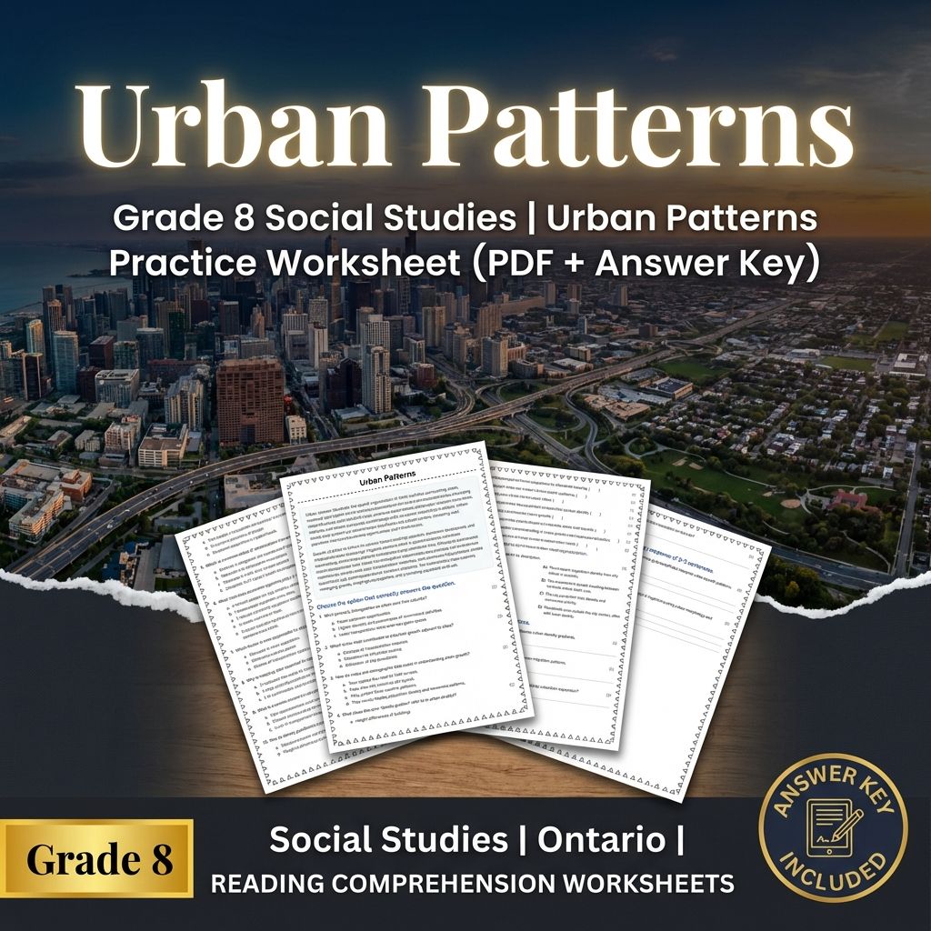 Grade 8 Social Studies Bundle – Regional Economies & Human–Environment Skills — included worksheet 8