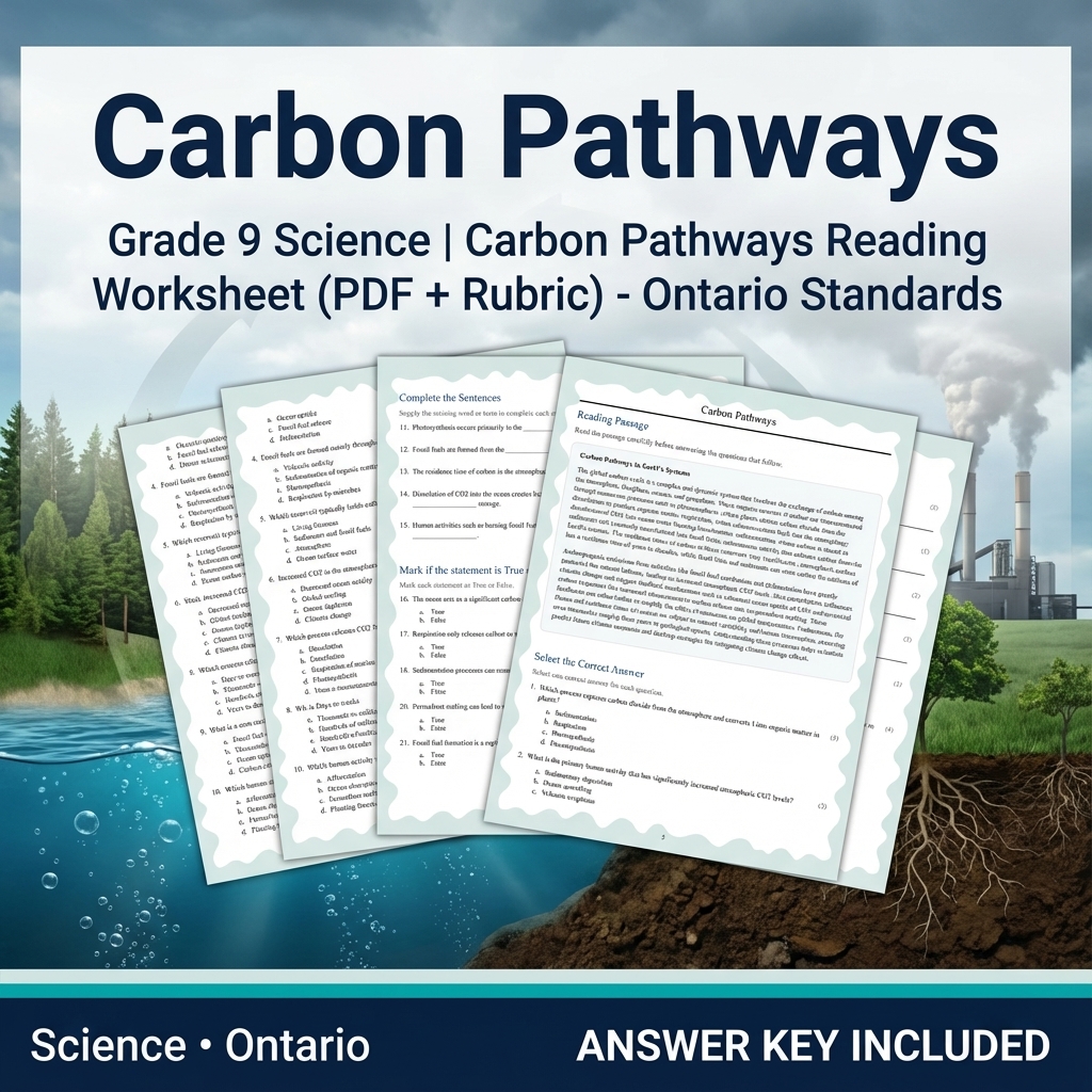 Grade 9 Science Bundle – Comprehensive NGSS-aligned Activities & Answer Keys — included worksheet 34