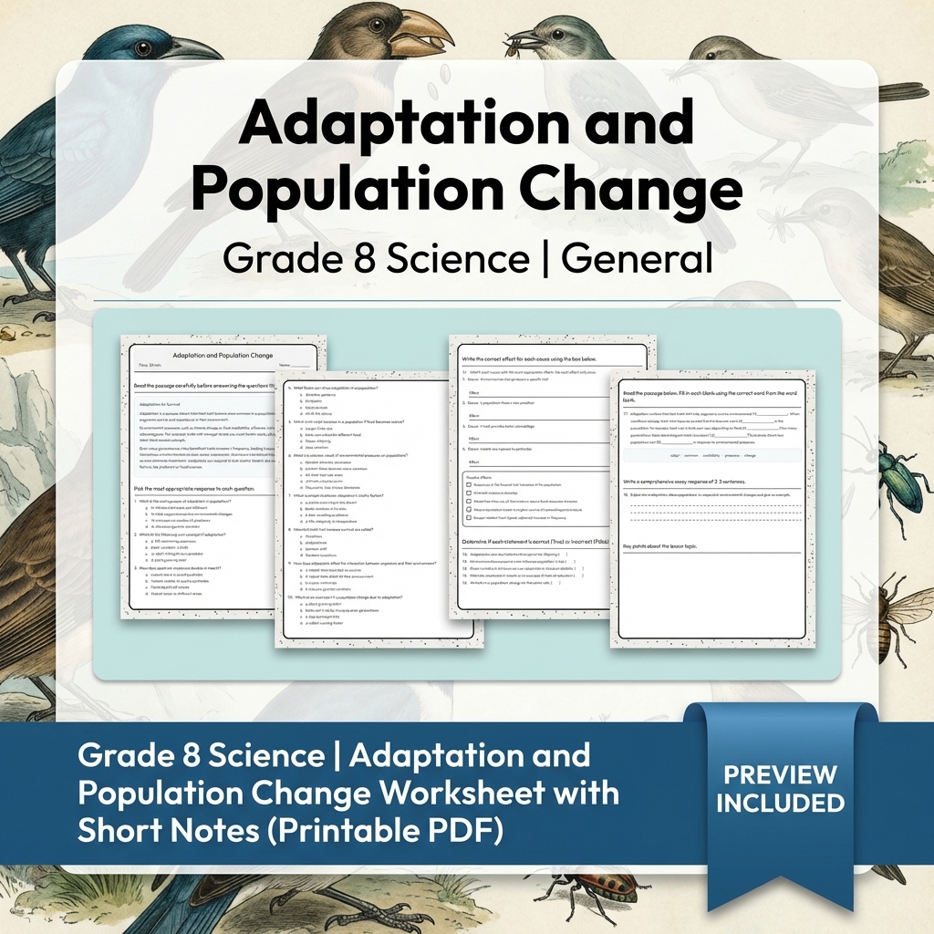 Grade 8 Science Data, Models & CER Full-Year Bundle: General Framework — included worksheet 23