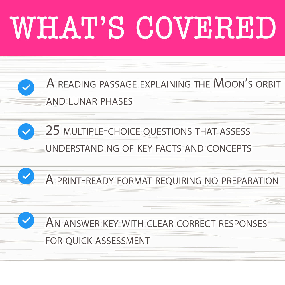 Grade 6 Science worksheet mcq paper worksheet — Grade 6 Science — Worksheet MCQ Paper for Mastering Lunar Motion — page 2