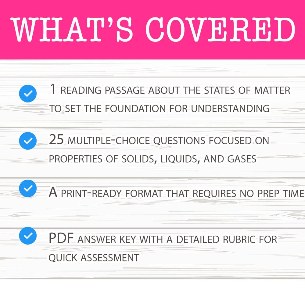 Grade 8 Science worksheet mcq paper worksheet — Grade 8 Science — State Properties Worksheet MCQ Paper — page 2