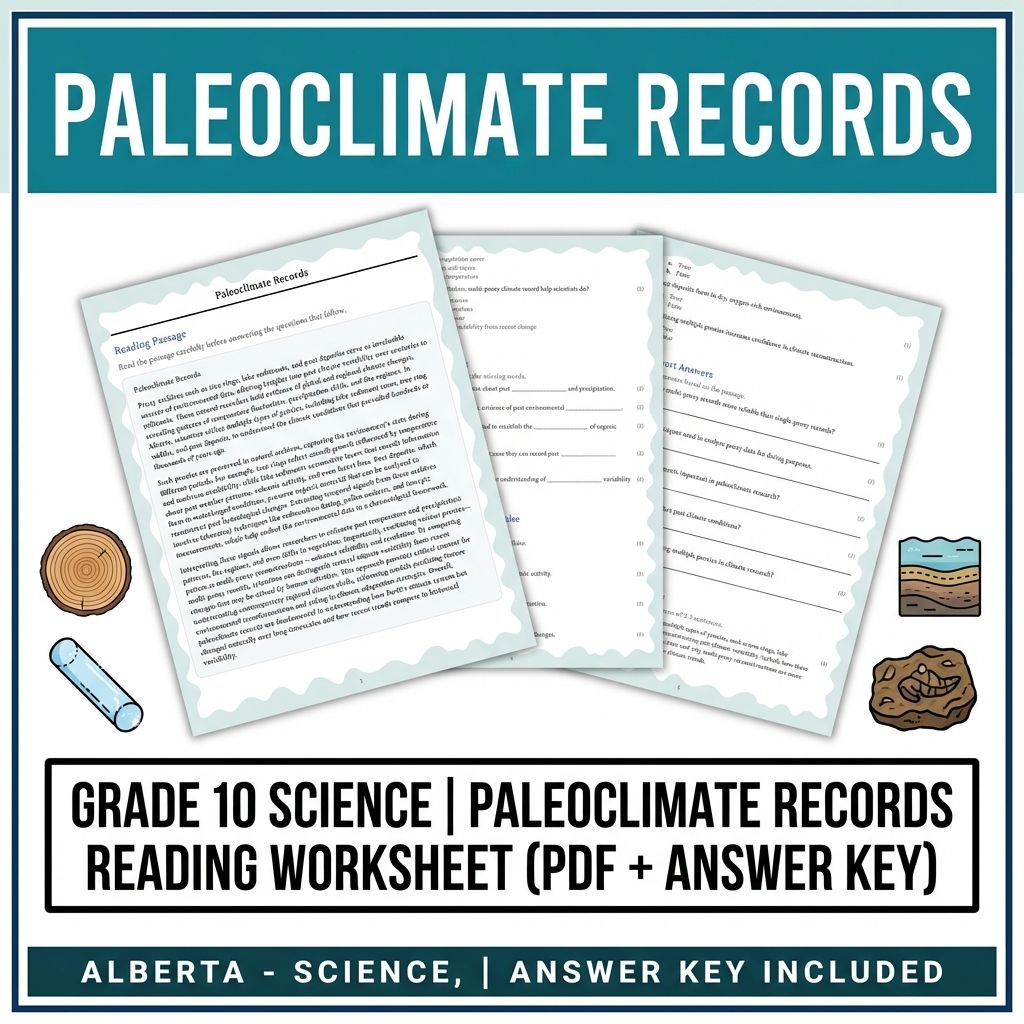 Grade 10 Science Worksheets Bundle | Physics, Earth, and Environmental Topics — included worksheet 35