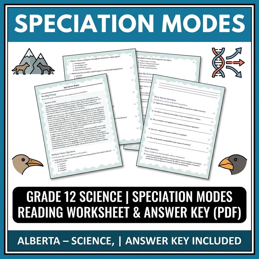 Grade 12 Science UNIT Bundle: Molecular Genetics, Evolution & Ecology Activities — included worksheet 6