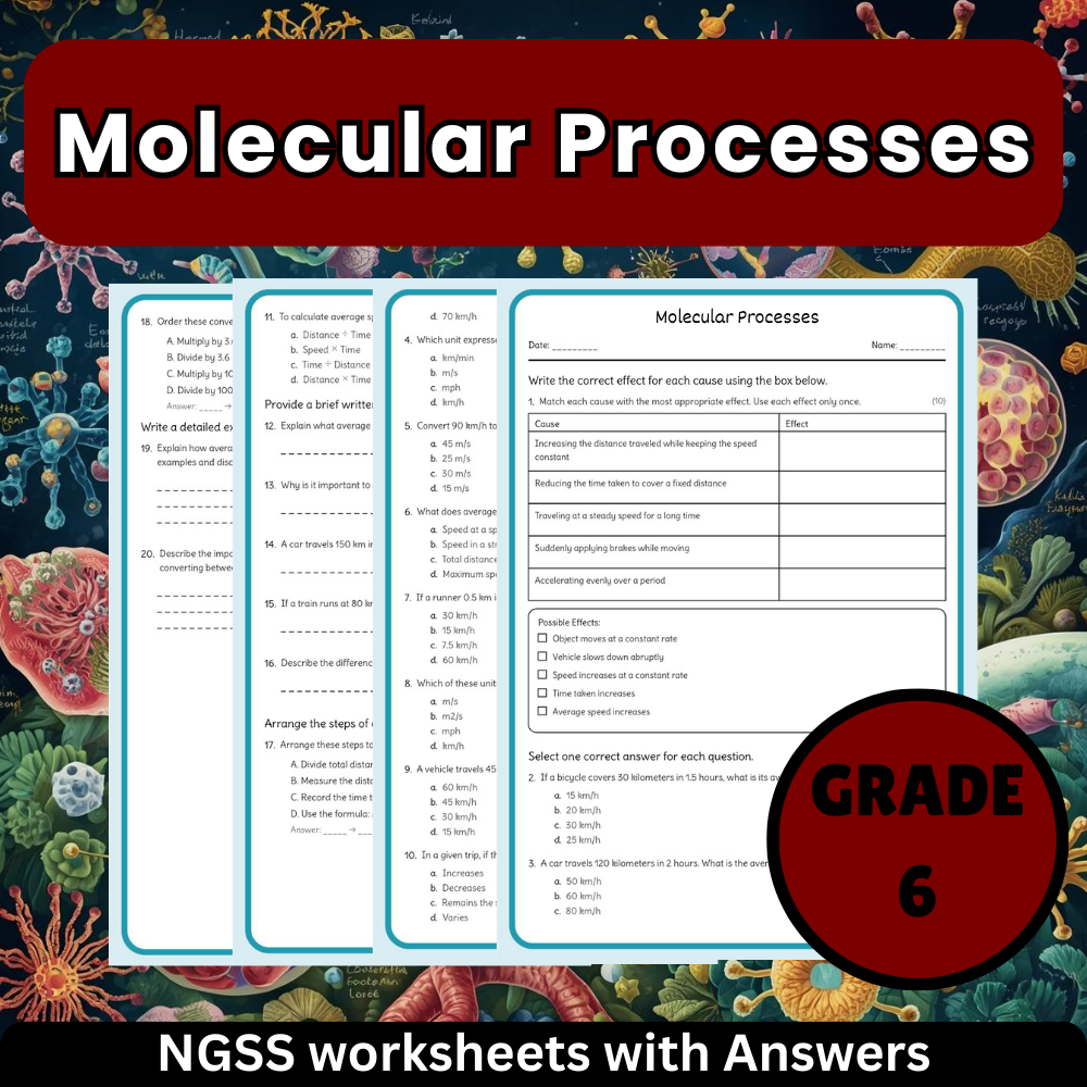 Grade 6 Science Worksheets Bundle- Resources for Earth, Space & Life - NGSS — included worksheet 25