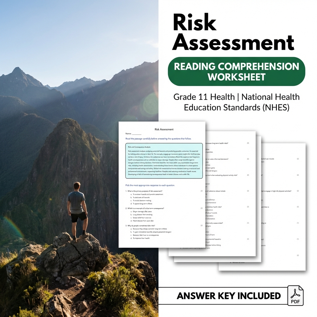 Grade 11 Health Worksheet Bundle – Interpersonal Skills & Advocacy NHES Aligned — included worksheet 23