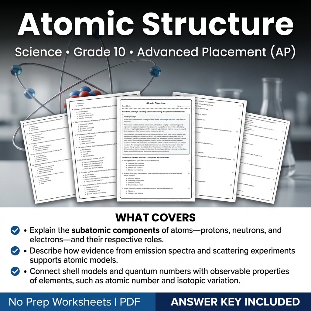 Grade 10 Science Worksheet Bundle – Physics, Biology & Earth Science PDF — included worksheet 38