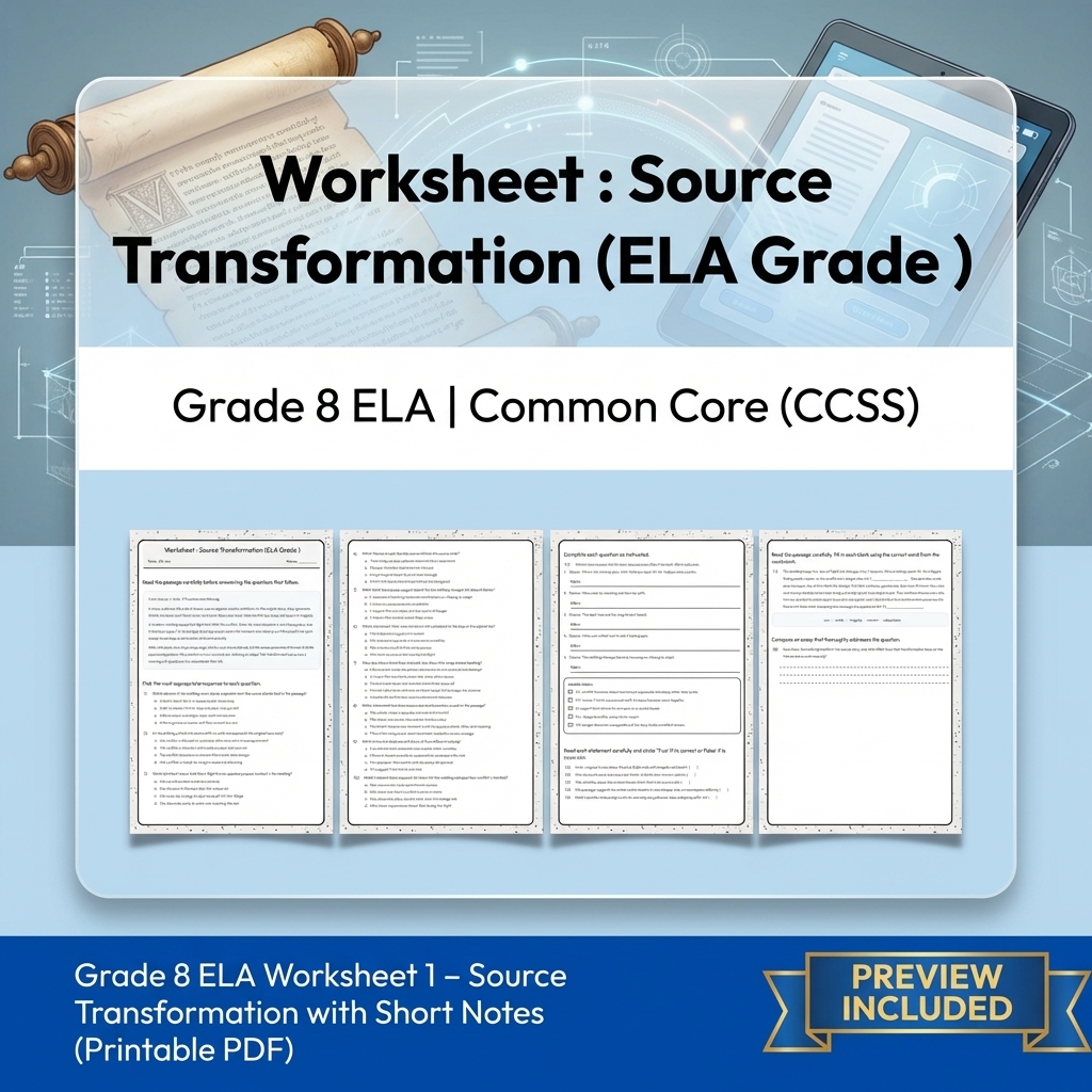 Grade 8 Clarity, Evidence & Argument Writing ELA Full-Year Bundle CCSS — included worksheet 19