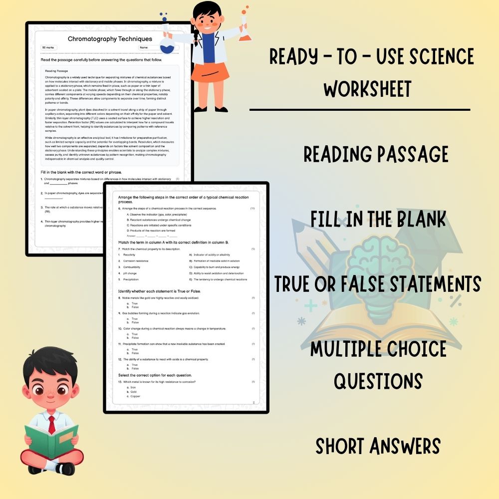 Grade 7 Science worksheet worksheet — Grade 7 Science | Chromatography Techniques Worksheet (PDF ) — page 2