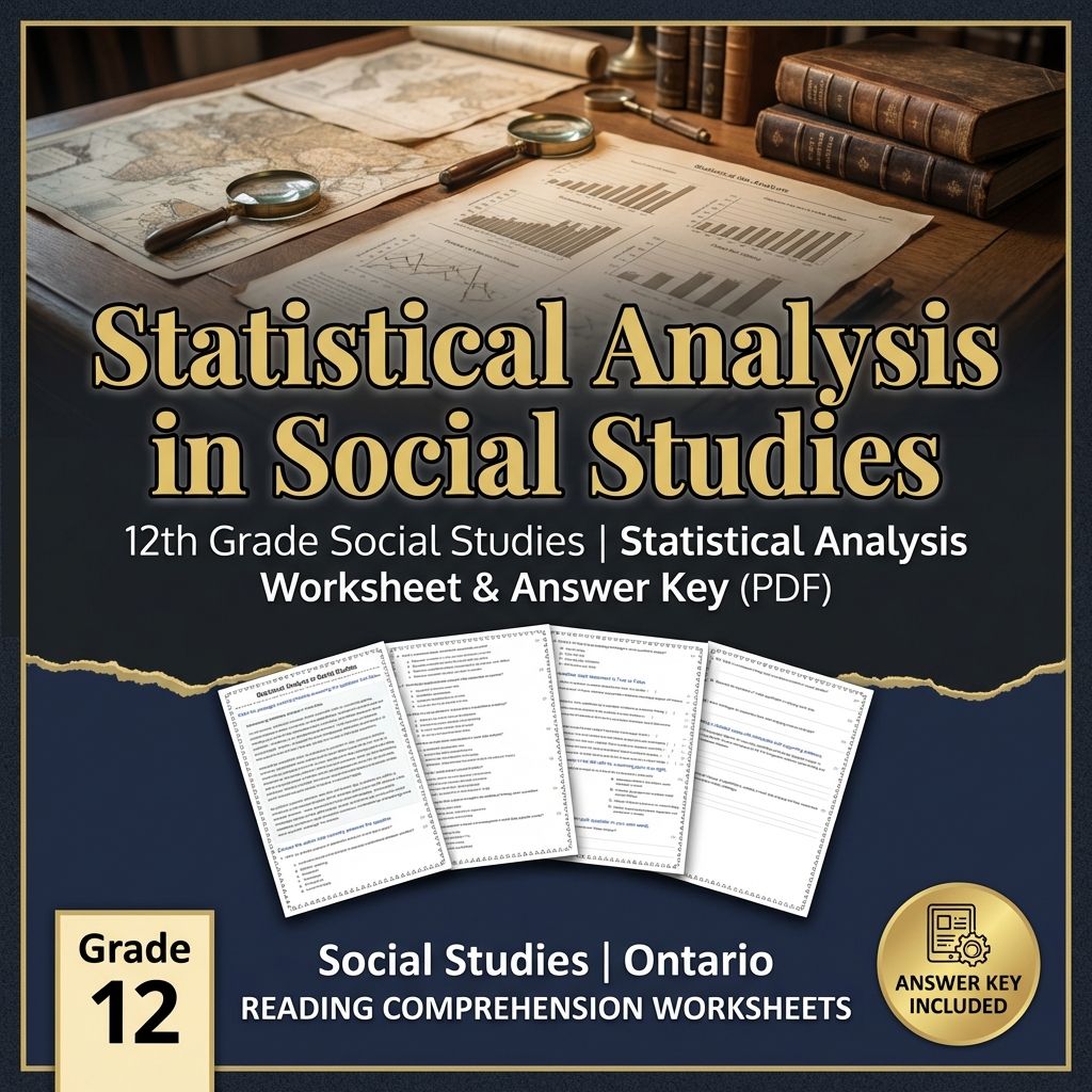 12th Grade Social Studies | Statistical Analysis Worksheet & Answer Key (PDF)