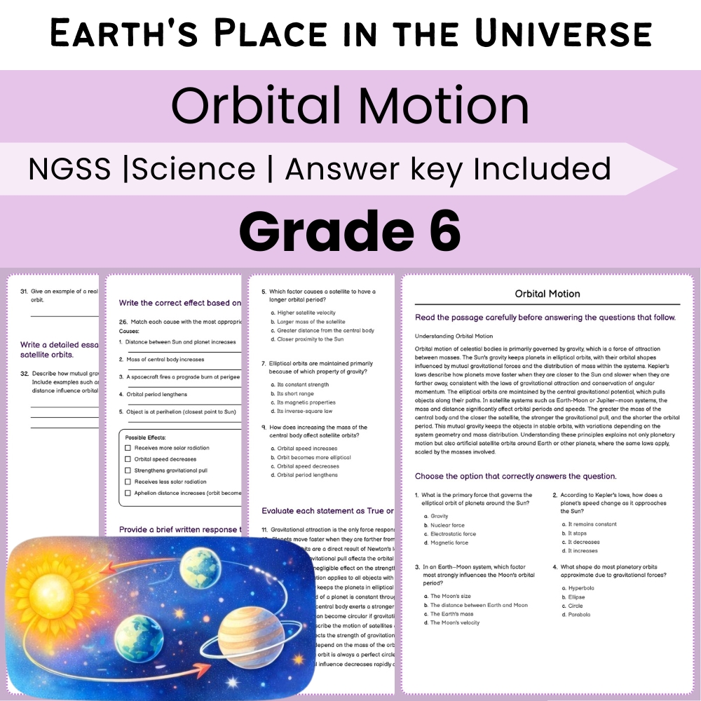 Grade 6 Science NGSS Worksheet Bundle | Comprehensive STEM Practice Pack — included worksheet 27