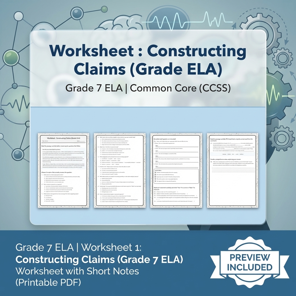 Grade 7 Writing Routinely ELA Full-Year Bundle – Common Core (CCSS) — included worksheet 17