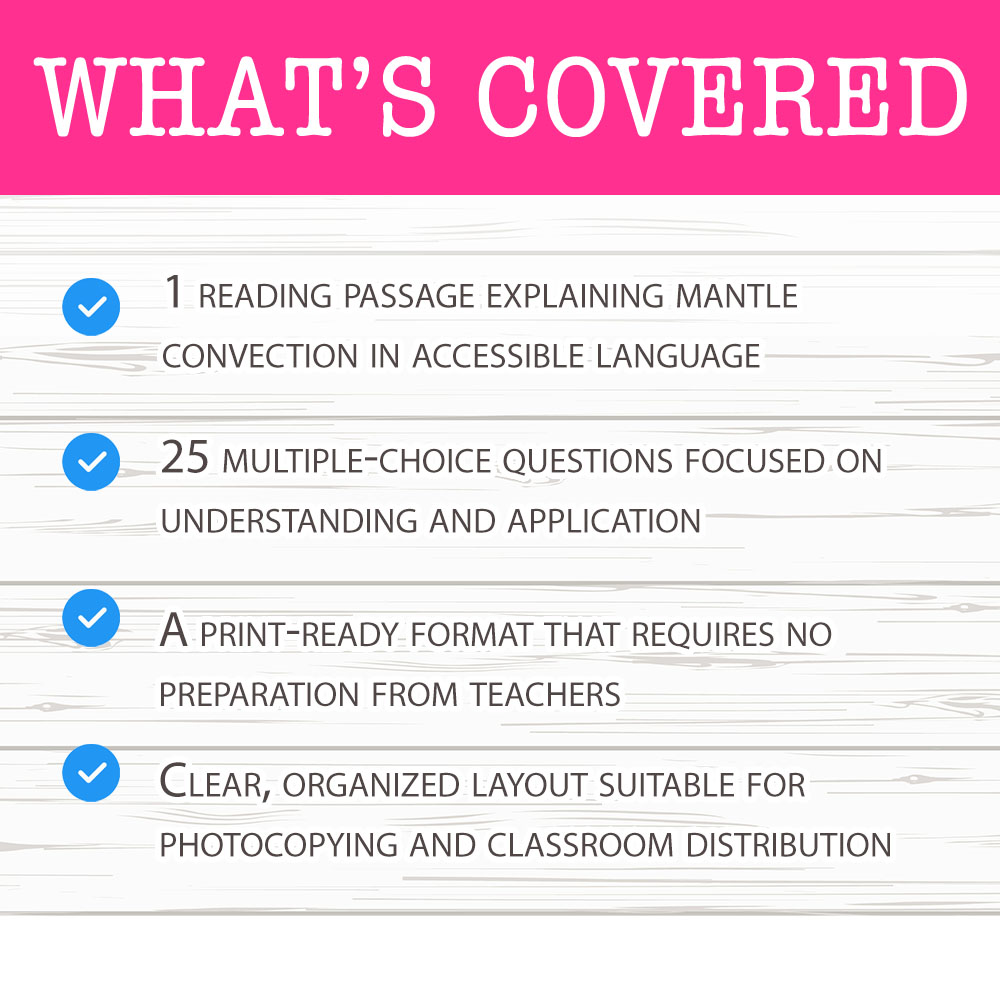Grade 11 Science worksheet mcq paper worksheet — Grade 11 Science — Mantle Convection Worksheet MCQ Paper — page 2