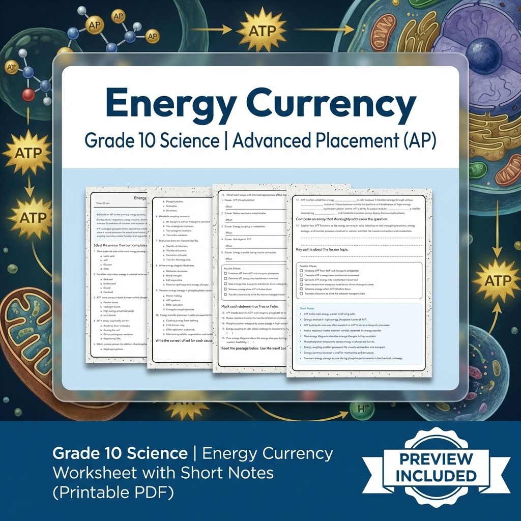 Grade 10 Science Unit Bundle | Genetics, Ecology & Cellular Biology Worksheets — included worksheet 8