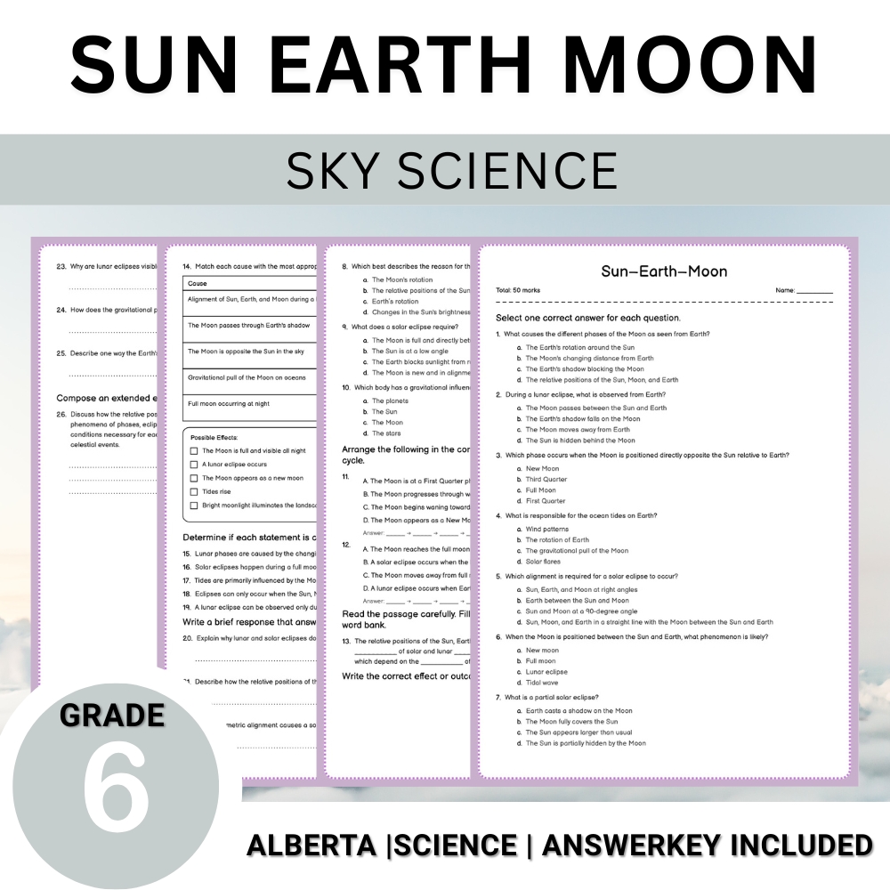 Grade 6 Science Worksheet Bundle – Comprehensive Assessment & Practice Pack — included worksheet 37