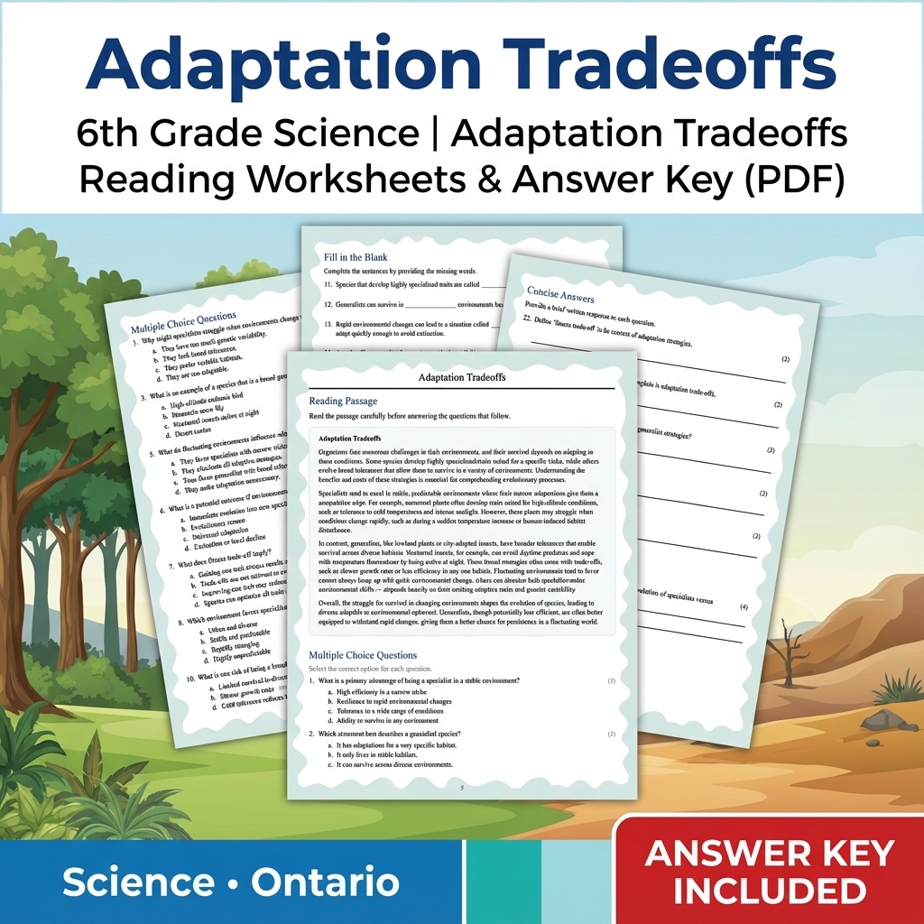 Grade 6 Science Unit Bundle – Ecosystems, Biodiversity & Environmental Impact — included worksheet 5
