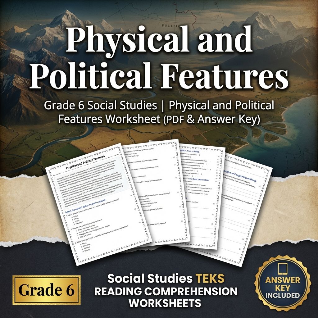 Grade 6 Social Studies Unit Bundle – Maps, Resources & Environmental Impact — included worksheet 4