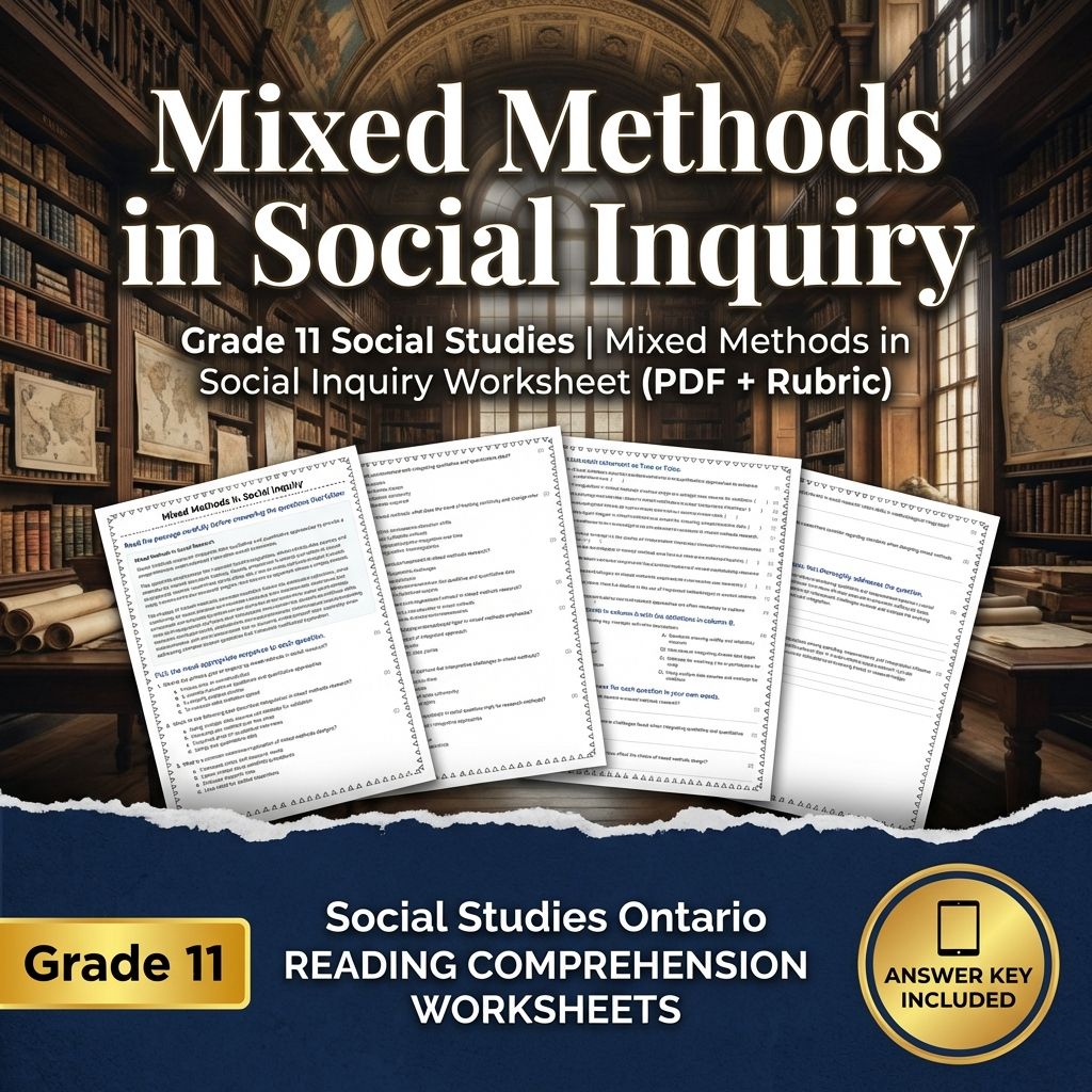 Grade 11 Social Studies Bundle – Critical Thinking & Analysis (PDF + Answer Key) — included worksheet 15