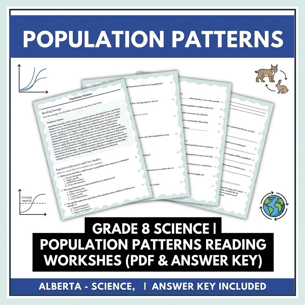 Grade 8 Science  Bundle | Ecosystem Dynamics & Environmental Impact Worksheets — included worksheet 7