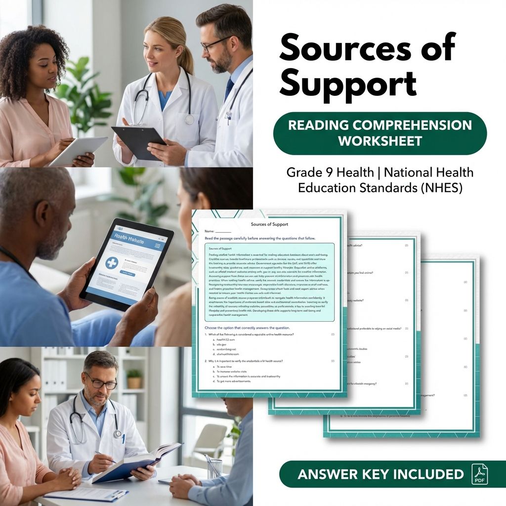 Grade 9 Health Bundle – Supporting Systems, Policies & Ethical Decisions (Worksheet Pack) — included worksheet 7