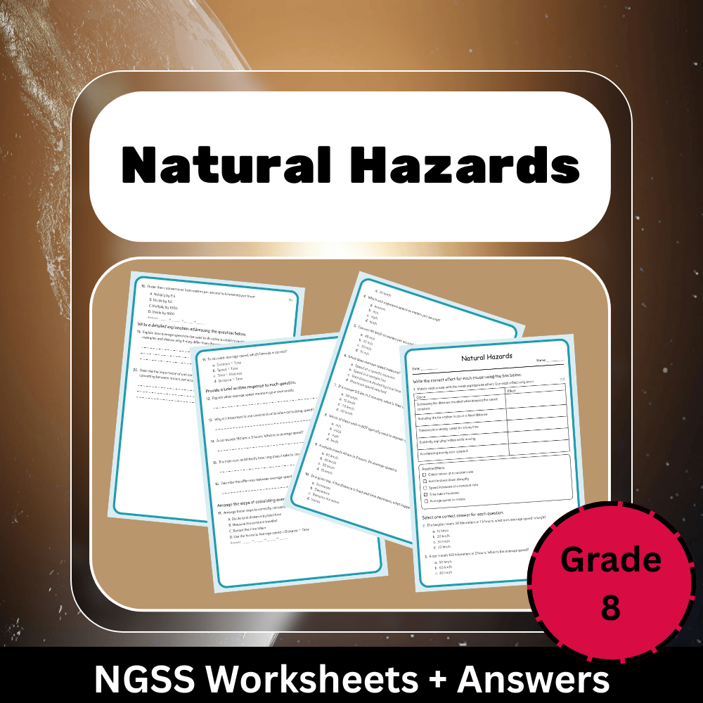 Grade 8 Science Unit | Weather, Water Cycle & Climate Circulation Worksheets — included worksheet 3