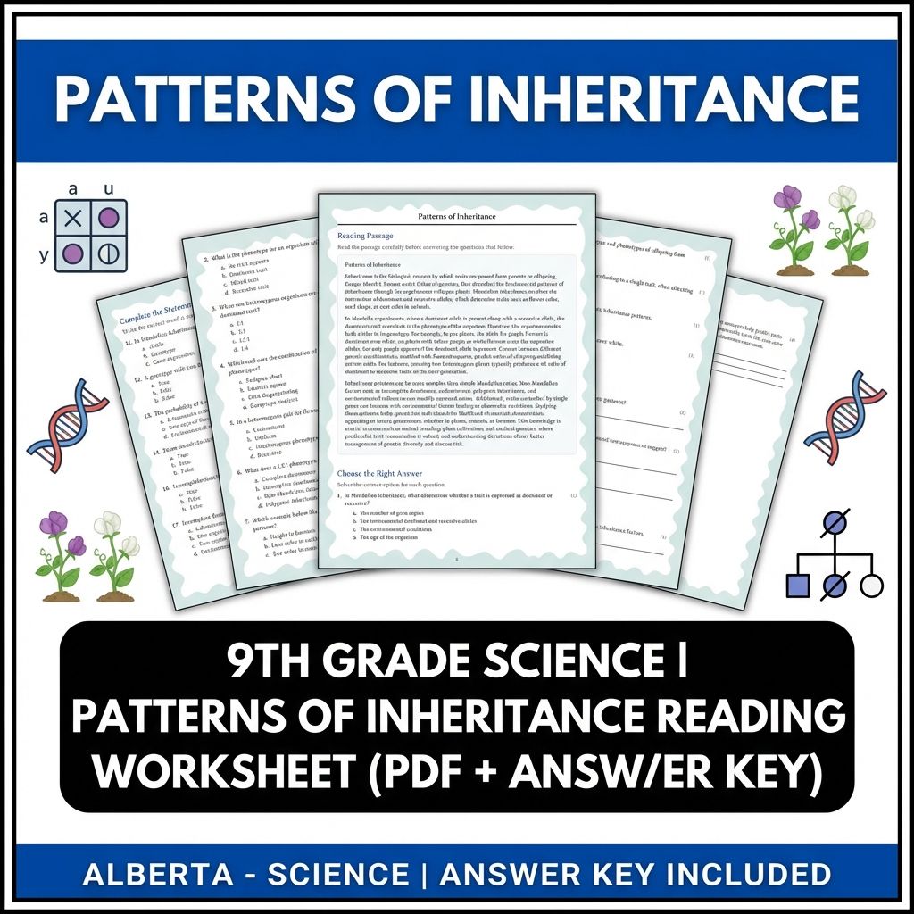 Grade 9 Science | Physics, Biology & Chemistry Mastery (Answer Key Included) — included worksheet 29