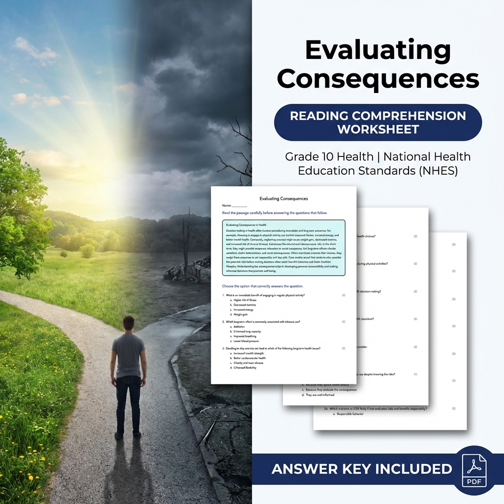 Grade 10 Health | Decision-Making Skills Unit Bundle  — included worksheet 3