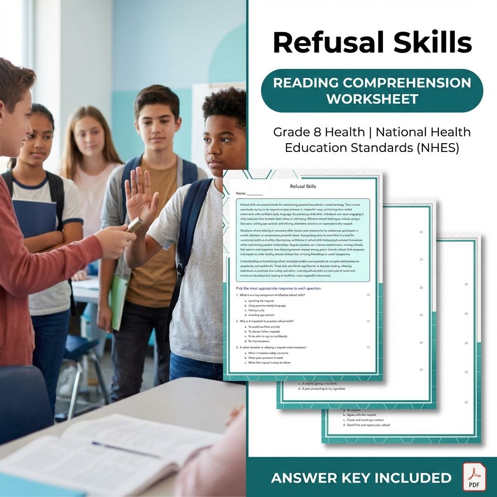 Grade 8 Health Worksheet Bundle – Body Systems, Wellness & Communication Strategies — included worksheet 17