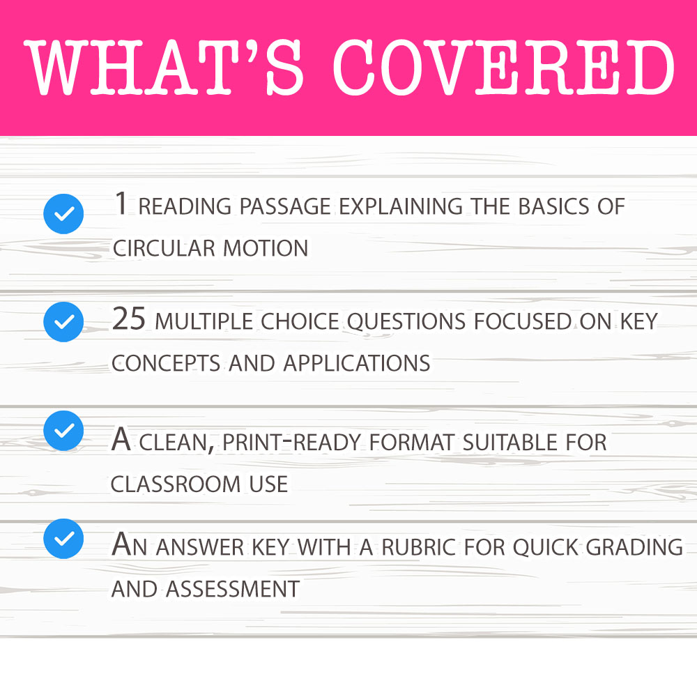 Grade 9 Science worksheet mcq paper worksheet — Grade 9 Science — Worksheet MCQ Paper for Mastering Circular Motion — page 2