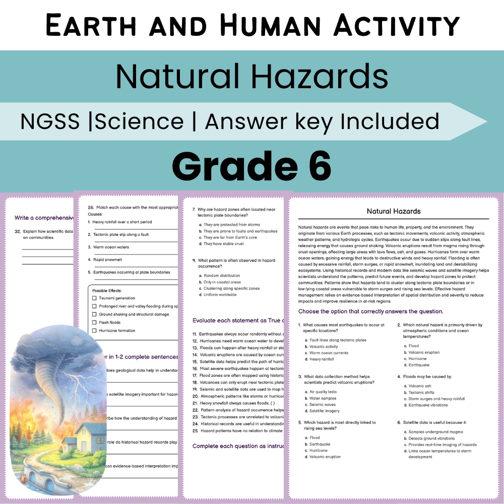 Grade 6 Science NGSS Worksheet Bundle | Comprehensive STEM Practice Pack — included worksheet 29