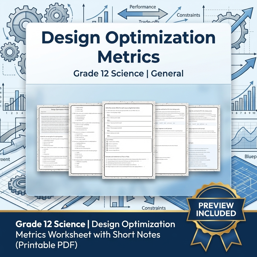Grade 12 Evidence-Based Scientific Modeling Science Full-Year Bundle: General — included worksheet 23
